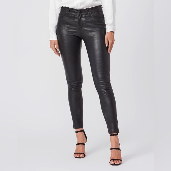 PAIGE Pants - PAIGE Verdugo Pant Black Genuine Authentic Leather Size 27